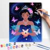 Disney Princess Butterfly Oil Painting Hand Painting Coloring Painting Handmade Diy Home Decoration Gift
