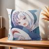 Anime Gawr cute Gura  Pillow Anime Pillow Sofa Bed Head Pillow Cover Cushion Cover Fashion