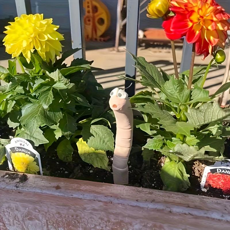 Thirsty Worm Plant Decorations, Resin Garden/Courtyard Accessories Garden Decor Courtyard Potted Plant Humidity Measurement Tool