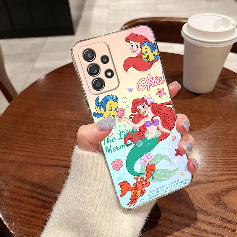 Case For Samsung Galaxy A57 A37 A56 5G A36 Case A55 A54 A35 A26 A07 A17 A16 A06 A34 A15 Cover Disney Princess Jasmine Cinderella