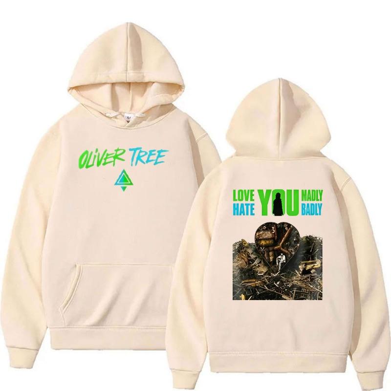 Oliver Tree “Love You Madly Hate You Badly” World Tour 2026 hoodie Men's Women Hip Hop Vintage pullover Sweatshirts Streetwear