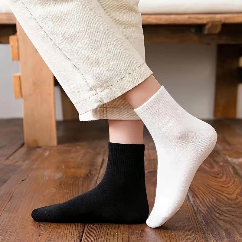 3 Qairs Of High-quality Men's Socks, Casual Breathable Socks, Men's Cotton Socks, Running Sports Socks, Men's Gifts