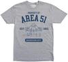 Streetwear Vintage Sommer Herren Eigentumsbereich Area 51 T-Shirt Ingenieurwesen Abteilung Außerirdischer UFO Engin
