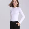 Celebrity Style 2025 Spring and Autumn Fashion Simple All-Match Long Sleeves T-shirt Female Pure Cotton Silm Slim Looking Bottoming Shirt New Arrival