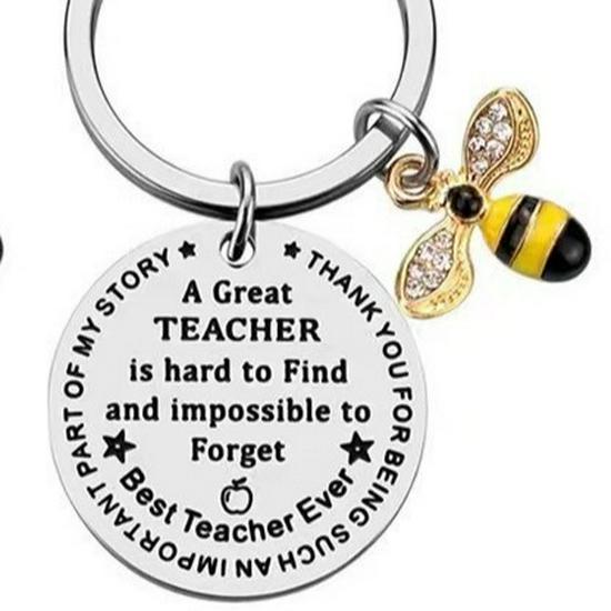 Hot Seller Little Bee Keychain Thank You Gift for Female Teacher, Teacher's Day