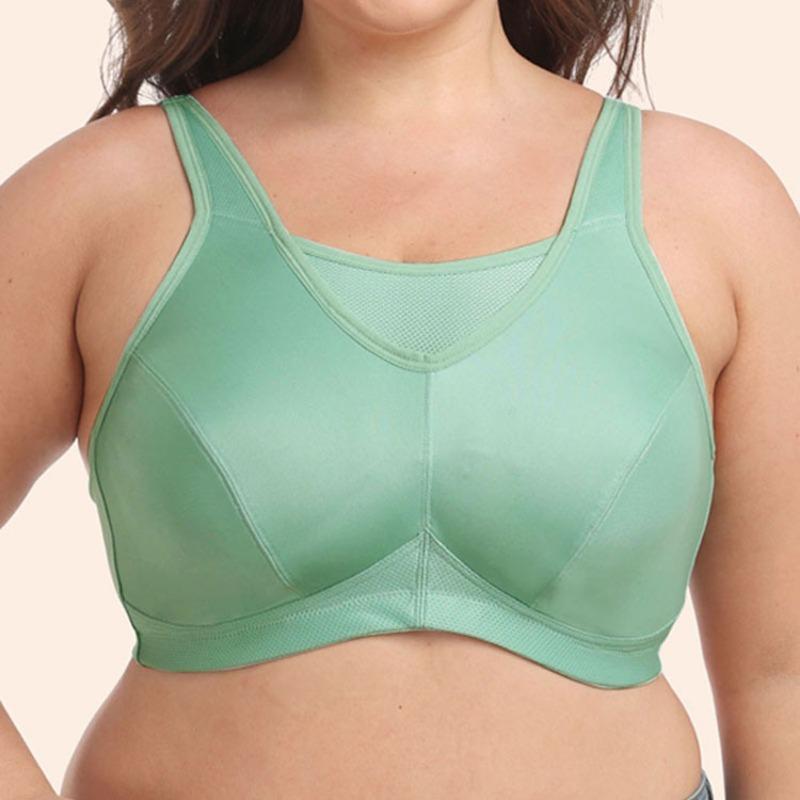 High-heeled Full-coverage Shockproof Large-size Sports Bra for Large Breasts European and American Yoga and Fitness Underwear