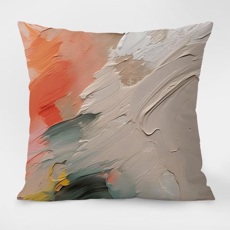 Painting Abstract Pattern Decorative Pillowcase Living Room Bedroom Square Cushion Pillowcase