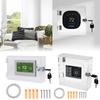 18.5x12x5cm Universal Thermostat Lock Box Clear Thermostat Cover Acrylic with Key Thermostat Guard Fits Easy To Install