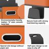 Car Seat Back Multi-Function Storage Organizer Leather+ABS Tissue Box Cup Holder with Hooks