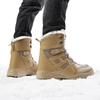 Winter Schneestiefel Herren Plüsch Schnürung Warm Rutschfest Abriebfest Hoher Schaft Kampfstiefel Herren Weiche Bequeme Wanderschuhe Herren