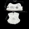 Black And White Cotton Doll Clothes Set 10/20cm Doll Replacement Clothes  For Doll Replacement