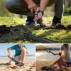 Metal Detector Foldable with LCD Display Sound Vibration Alarm 360 Degree Scanning for Easy Object Finding