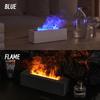 Flame Aroma difuzér zvlhčovač vzduchu Ultrazvukový generátor chladnej hmly Fogger LED lampa na esenciálny olej Realistický difúzor ohňa