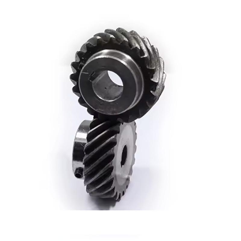 2M 3M 10T-30T High Torque 45° L/R Rotation Helical Gears Interlocking Machined Bore 180° Drive for Industrial Machinery