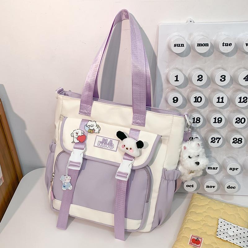 Children's Schoolbags Elementary School Students  Girls Junior High School Students  Large Capacity  High Appearance  Two Piece Backpack