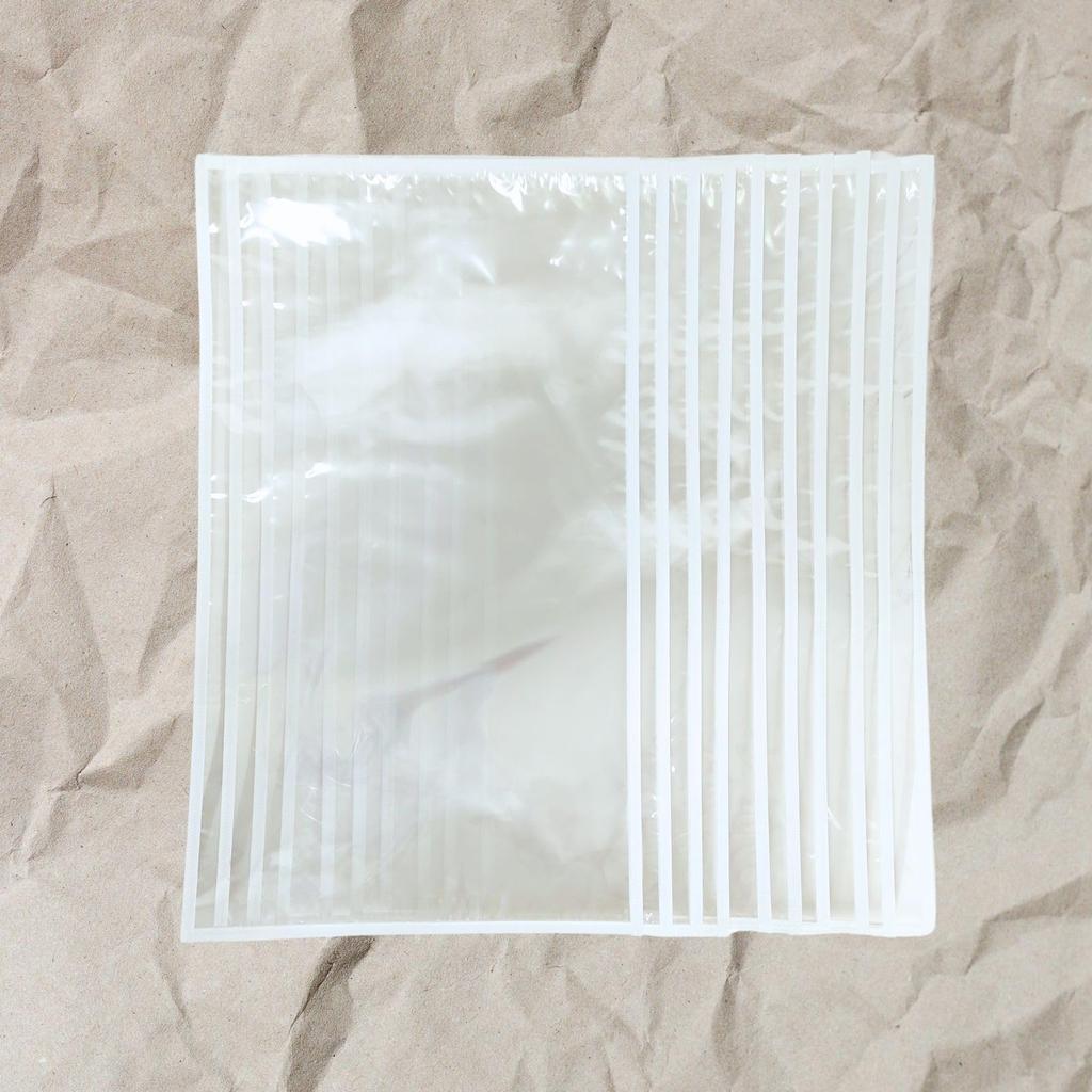 Kyo Tamayura Obi Storage Bags, Transparent, Set of 5-15 Bags, for Obi and Kimono Accessories (10 Bags)