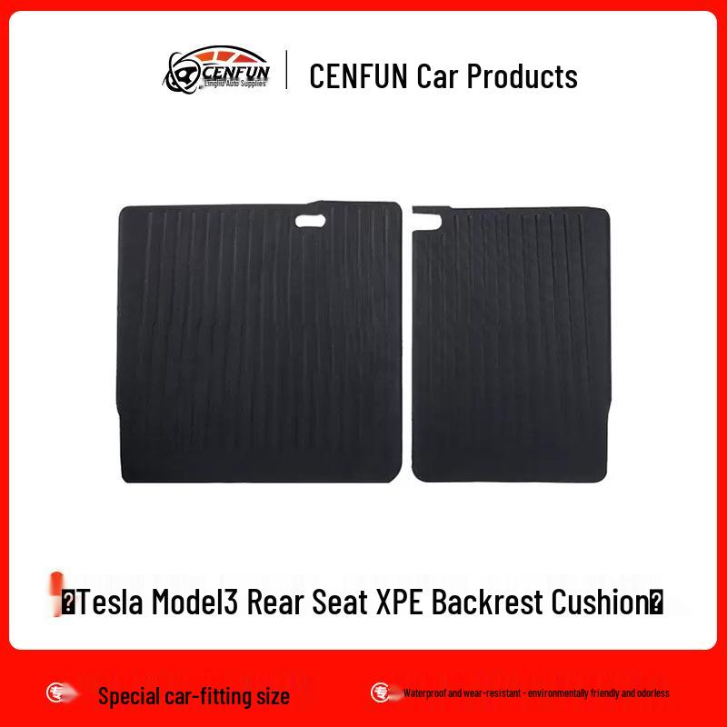 Non-Slip XPE TPE Floor Mats & Trunk Mat for Tesla Model 3/Y, Left & Right-Hand Drive, with Backrest & Foot Pads