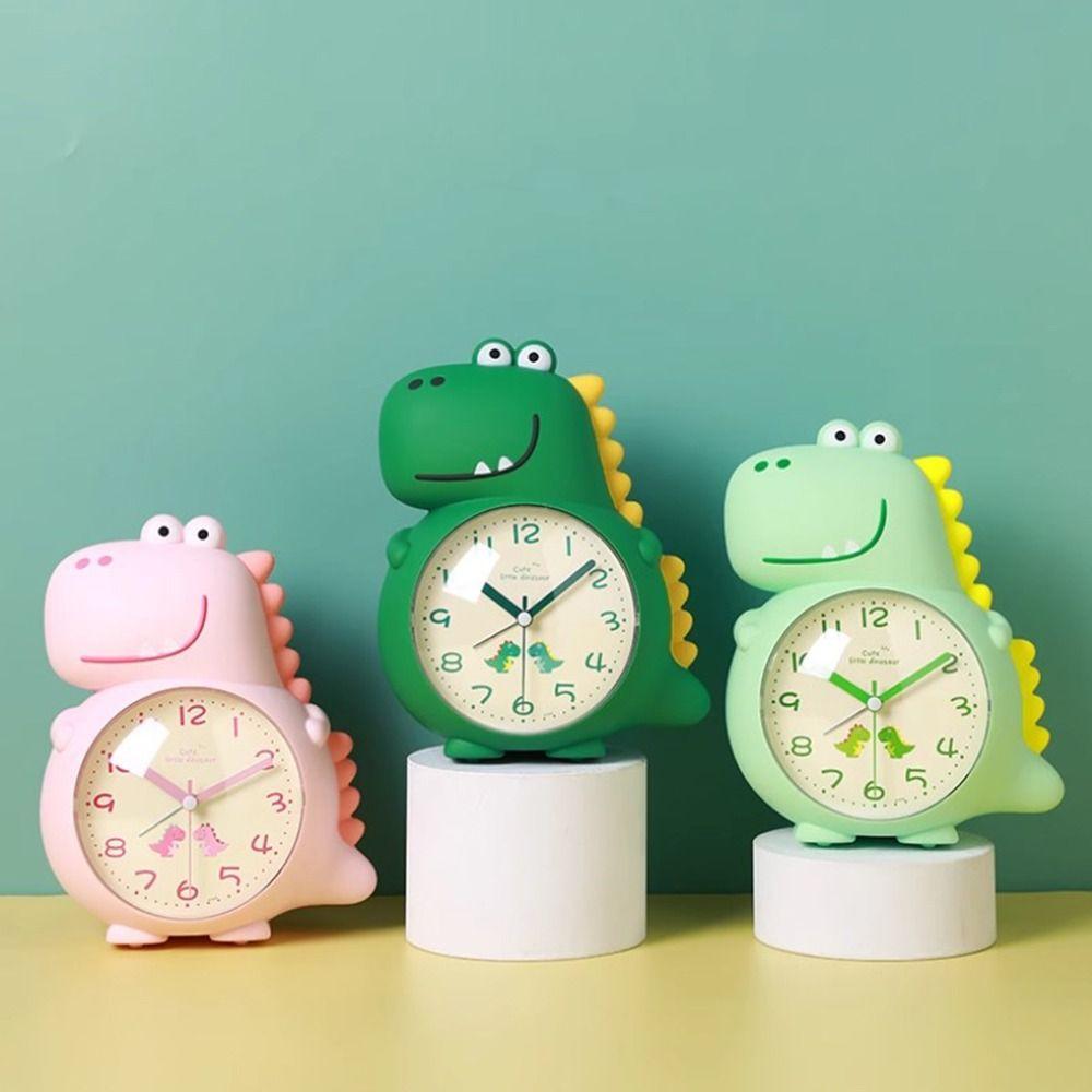 Dinosaur Shaped Electronic Desk Clock Cartoon Tabletop Clock Bedside Clocks  Time Management Tool