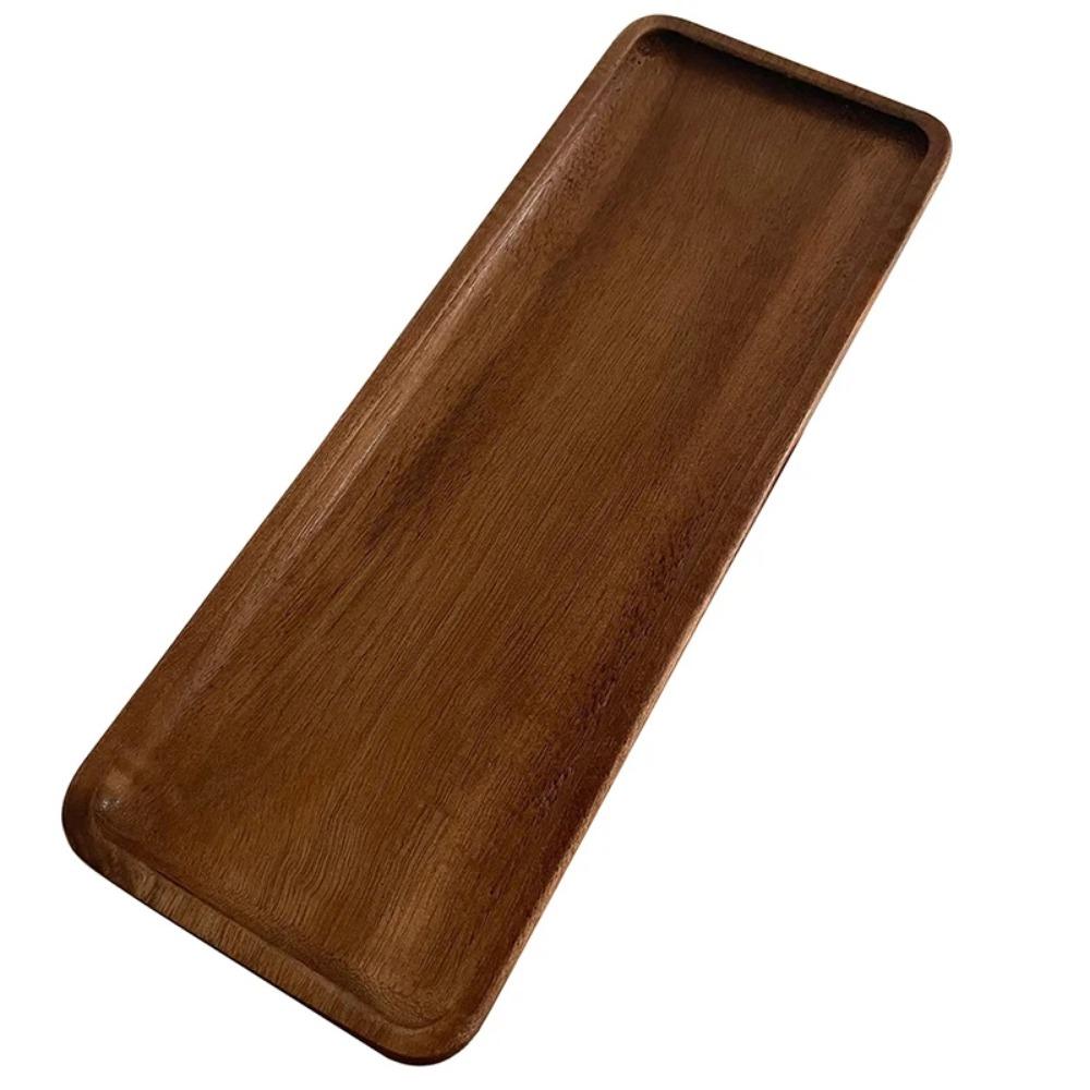 1Pc Wood Coffee Tray Rectangular Food Cup Trays Decorative Wood Salver Gongfu Tea Pallet Dessert Candy Bamboo Pallet