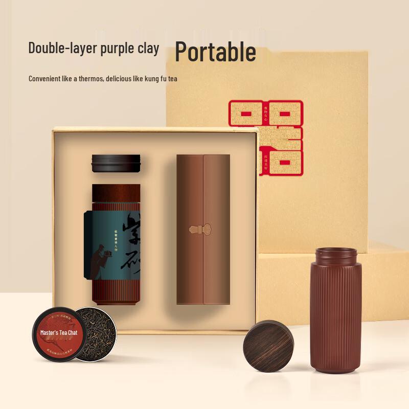 

Purple Clay Portable Tea Set