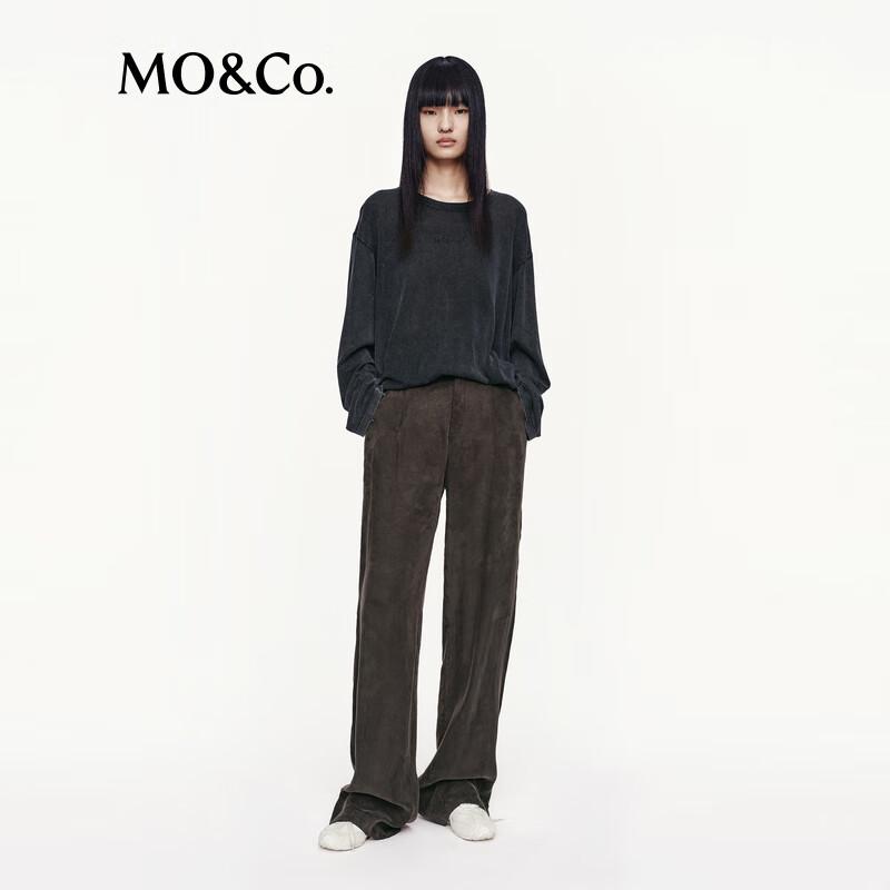 MO&Co. Lightweight Distressed Knit Sweater