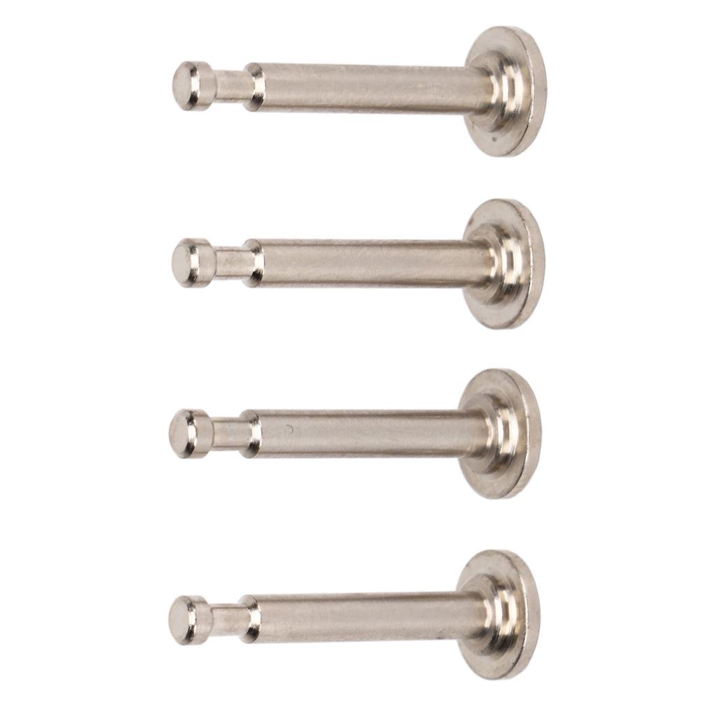 4 Stück Stoßdämpferstift Stahl Presspassung Stoßdämpferstift-Kit für ARRMA 17 18 RC-Car Silber