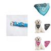 Pet Dog Adjustable Puppy Cat Neck Scarf Bandana With Leather Collar Neckerchief