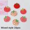 8/10/15Pcs Tomato Clear Buttons, DIY Sewing Accessories, Cute Jacket Cardigan Decoration, Button Up Garment