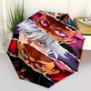 1pc Jujutsu Kaisen Characters Auto-Folding Umbrella Portable 3-Fold Design with Iron Frame, Perfect for Fans, Travelers, Daily Use, and Gifts.M055