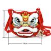Soft Lion Dance Shoulder Bag Plush Red Lion Coin Pruse  Pay a New Year Call