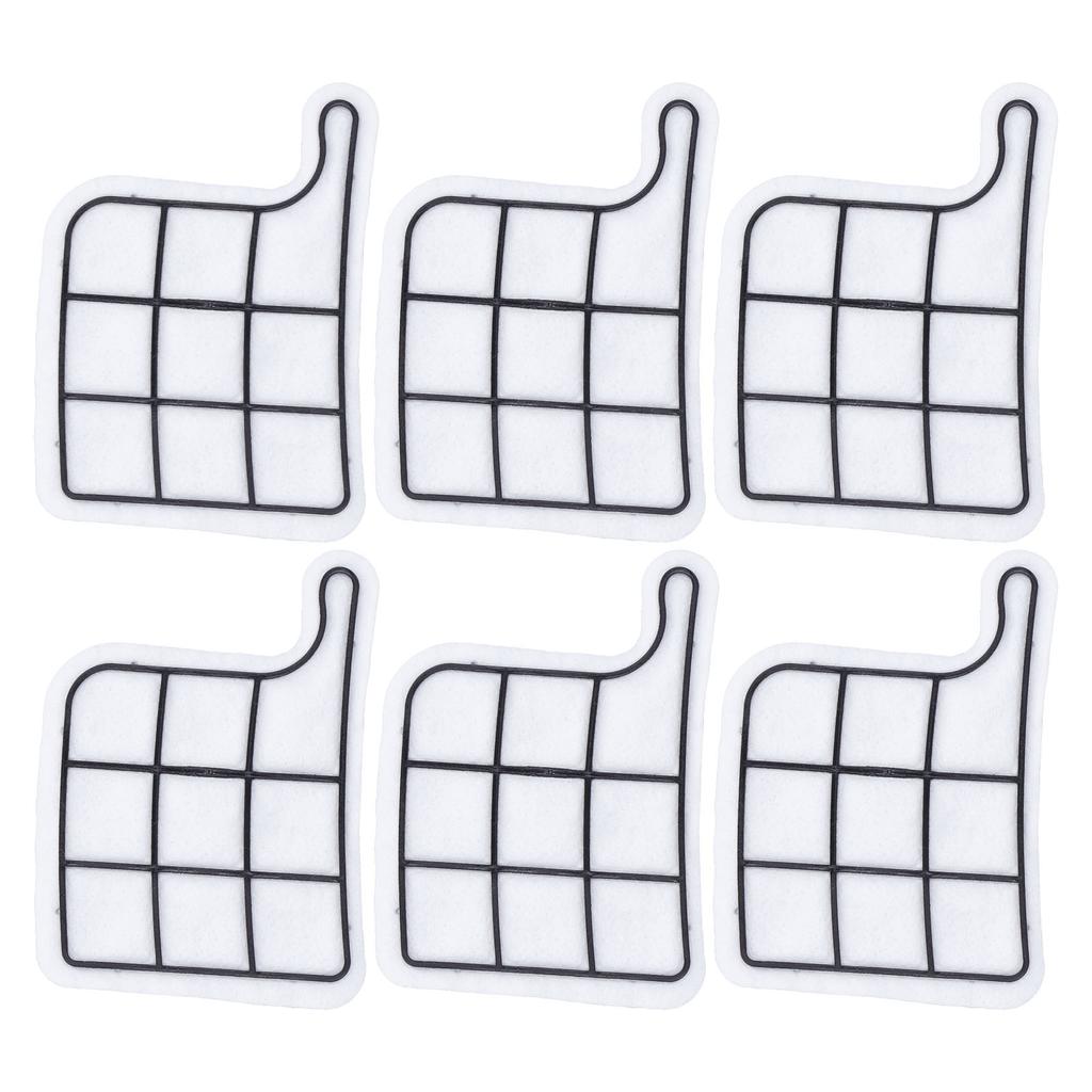 6 Pcs Vacuum Cleaner Filter Dust Prevention Vacuum Cleaner Spare Parts Replacement Filter for VK135 VK136