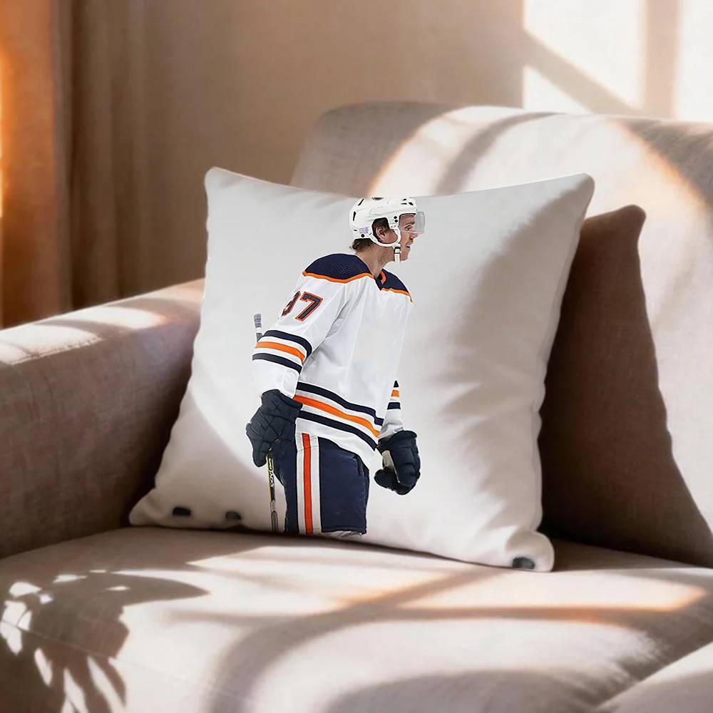 Ice HockeyConnor MMcDavid Pillow Case Pattern Printed Pillowcase For Living Room Sofa Cushion Cover