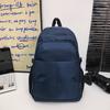 Men's Outdoor Backpack Solid Color Women Large Capacity Backpack Student School Bag