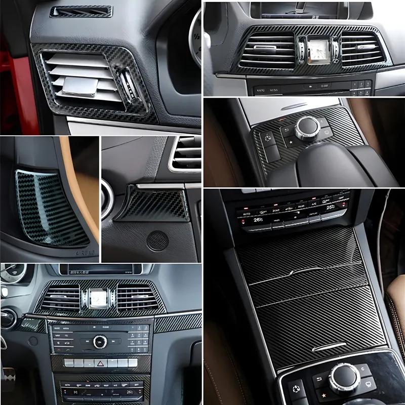 Suitable for Mercedes-Benz double door E-class central control modification e200 e260 e320 e320 door panel decorative sticker