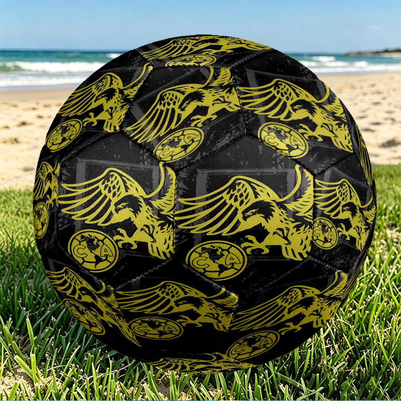 Club America Print Size 5 Soccer Ball, PU Wear Resistant Football for Match Training and Daily Practice, Birthday Gift for Soccer Fans