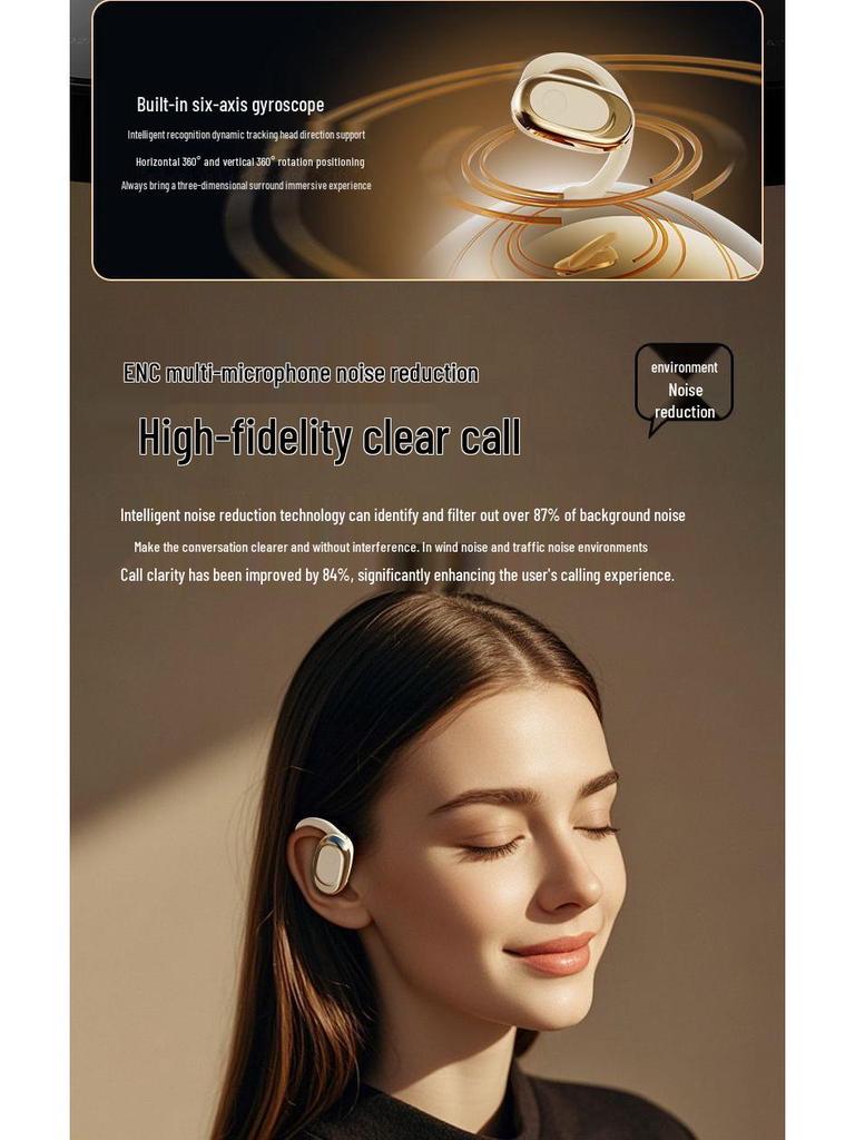 GT735Y Bluetooth 5.4 Smart In-Ear Headphones - High-Quality Sound, Comfortable Fit, Long Battery Life, Universal Compatibility