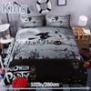 Halloween Theme Duvet Cover Set Funny Witch Skull Pumpkin Print Bedding Set Soft Breathable Duvet Cover For Bedroom Decor