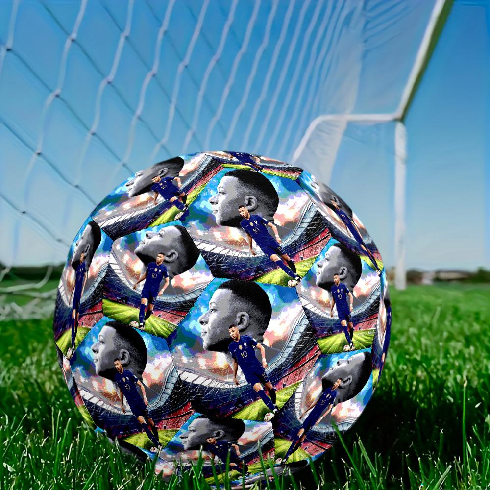 Mbappé Soccer Ball Size 5 Football Machine-Stitched Indoor Outdoor Universal Football for Football Accessories