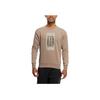 adidas Logo Crew Solid Pattern Print Round Neck Long Sleeve Sweatshirt Men Tops Pink Brown HN8970