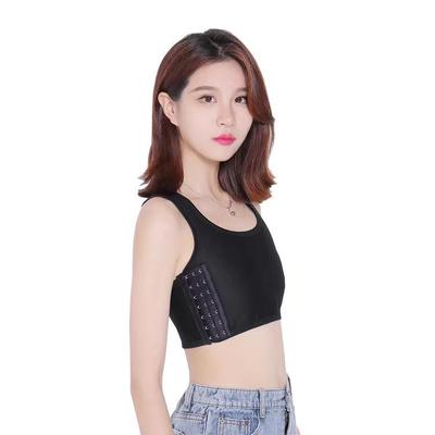 Women's Super Flat Invisible Chest Binder - Short Style Breast Reduction Sports Vest