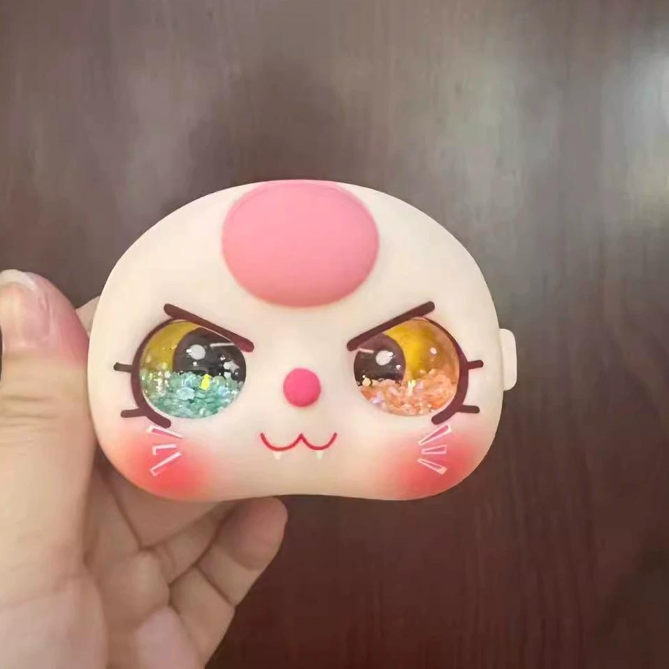 

In Stock Baby Three Cute Glass Flowing Sand Eyes Suitable For 100% Baby Three Diy Doll Faces And Eyes Accessory Christmas Gift