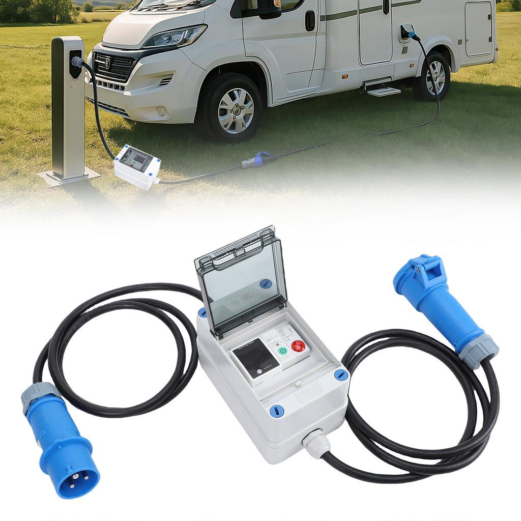 Digital Electricity Meter with Water Proof Connector WiFi Circuit Breaker Support for   Smart Portable KWH Meter for RV Outdoor Home Use