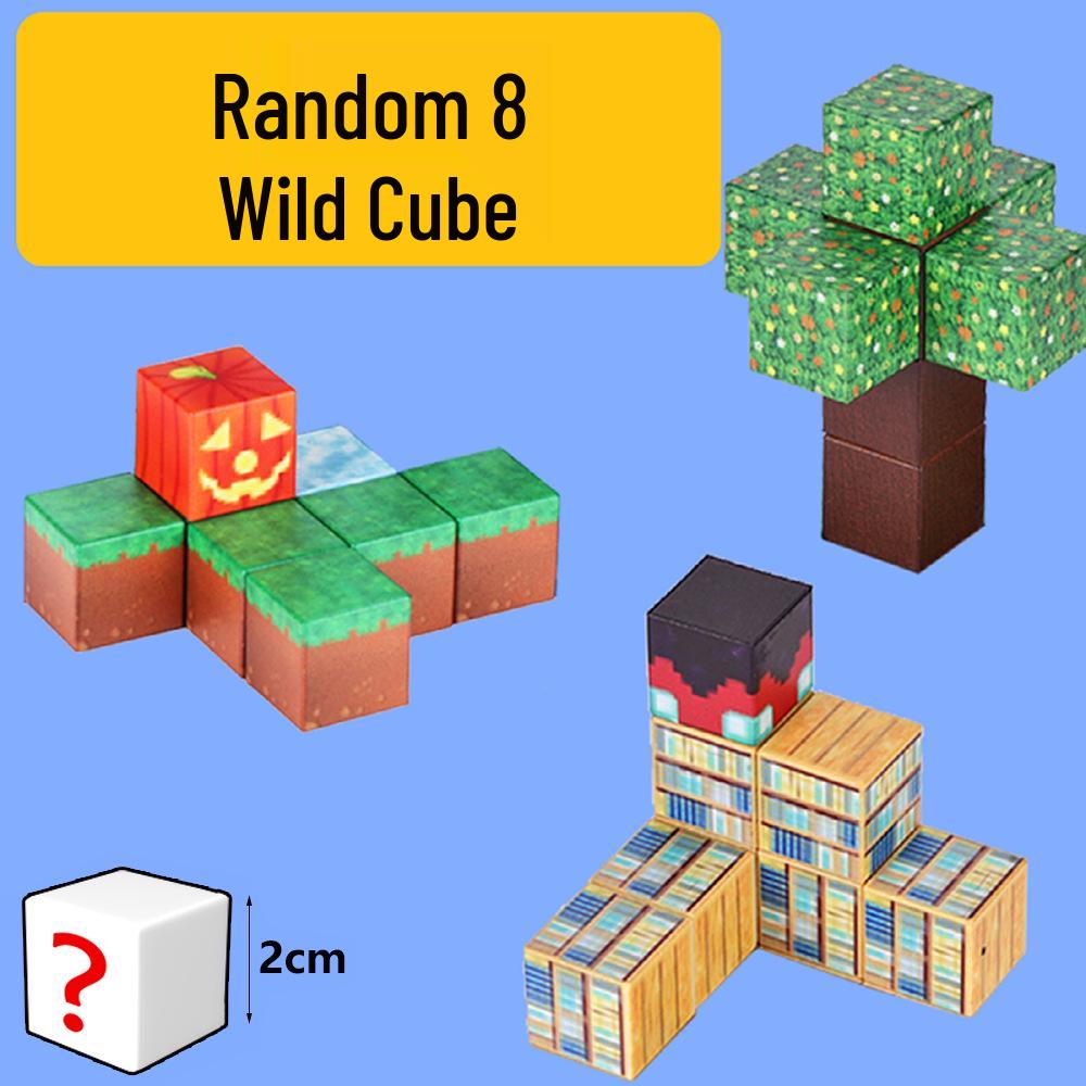 Magnetic World Cube: 2cm Children s Educational Magnetic Building Blocks 2cm Standard Size