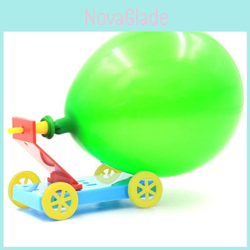 Physics Science Toy Diy Rebound Air Balloon Car With Stem Educational Material For Kids