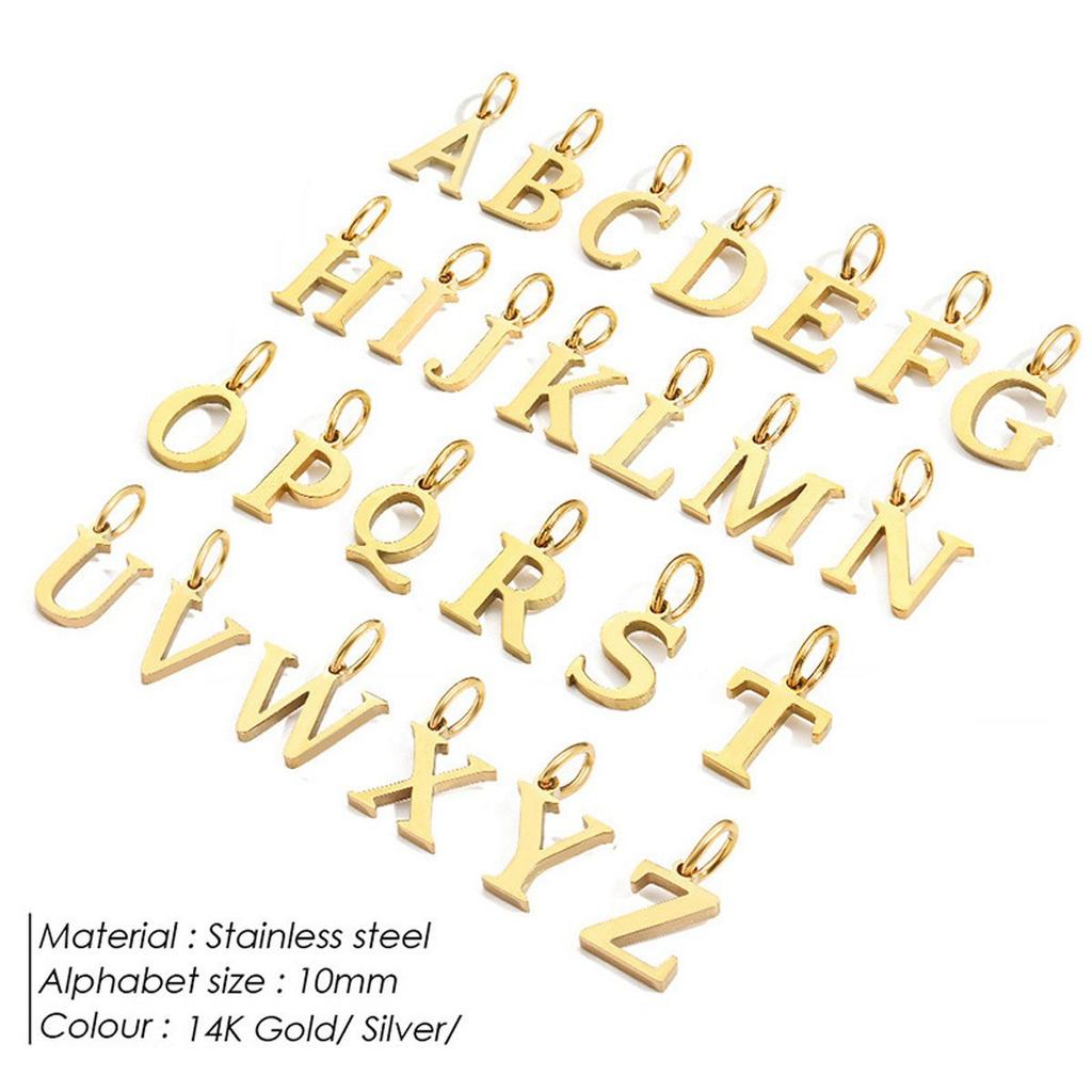 CARLIDANA Dainty Stainless Steel Gold Plated Initial Letter A-Z Pendant Choker Personalized Name Necklace for Girls Gift