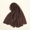 70*180cm Women Plain Solid Color Rayon Cotton Modal Hijab Scarf Lady High Quality Wraps Shawls Muslim Headband Islamic Scarves