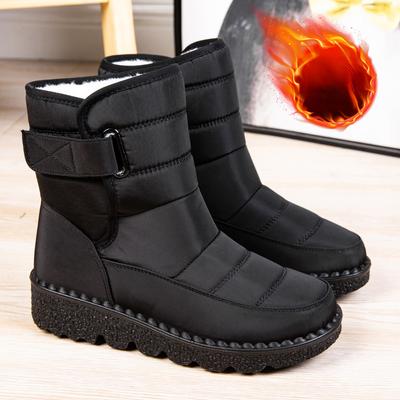 Warm Women's Snow Boots Women's Velcro Waterproof Cotton Boots Plus-size Women's Boots Casual Women's Shoes