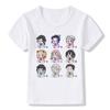 Fashion Cartoon Demon Slayer Anime Kimetsu No Yaiba Children's T-Shirt Summer Loose Short Sleeves White Women Tops Boy Girl Tees