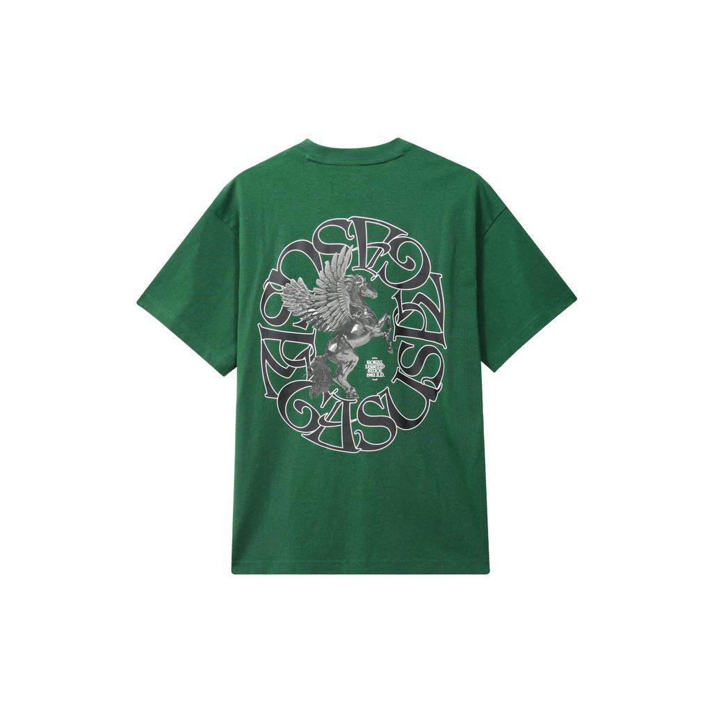 Nike Logo Pattern Casual Round Neck Short Sleeve Drop Shoulder T-Shirt Unisex T-Shirt Green FZ7621-341
