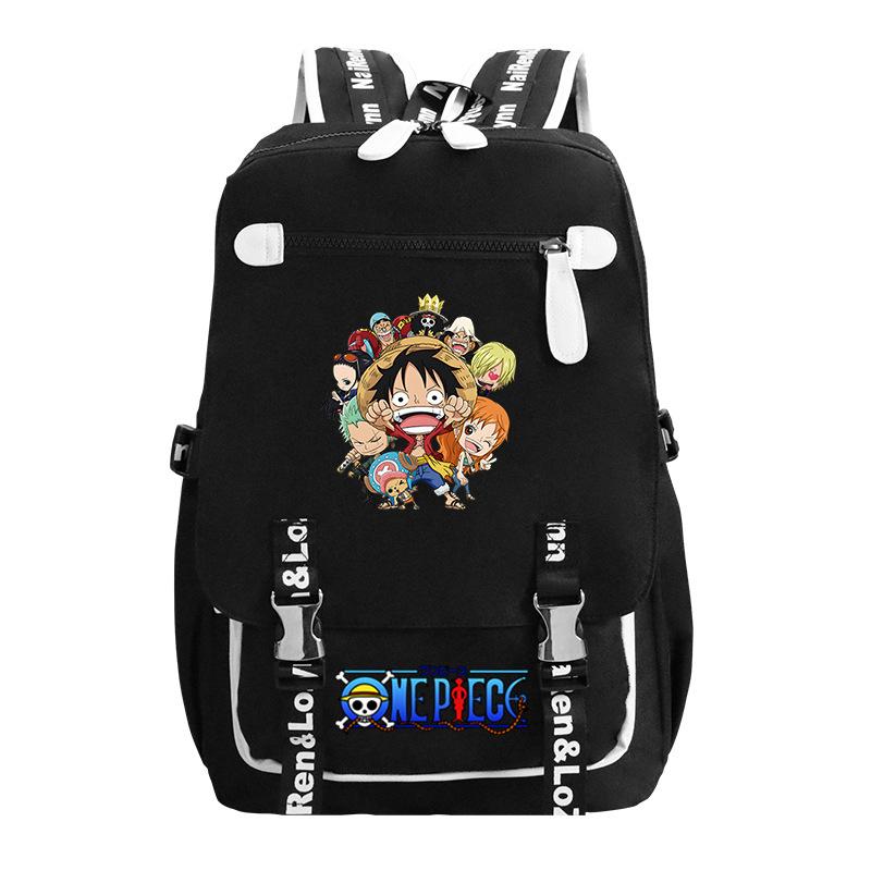 RiMan ONE PIECE Luffiello School Bag Boys ins Trendy Cool Large Capacity College Student Backpack